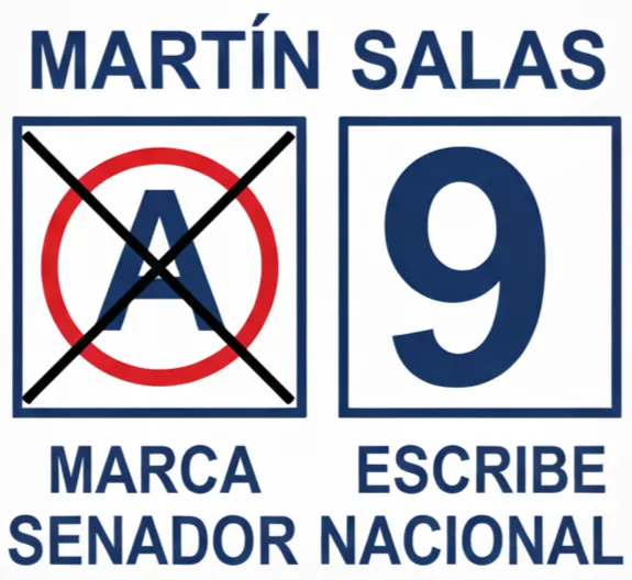 Imagen de como se tiene que marcar correctamente.